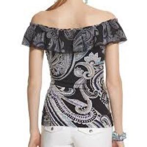 EUC White House Black market off the shoulder top